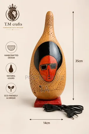 Afro Gourd Lampshade