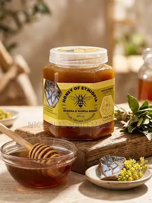 Authentic Ethiopian Raw Honey – Pure Besana Wanza Floral Honey 500ml