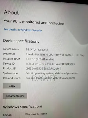 Laptop Microsoft Surface Go 4GB Intel eMMC 60GB