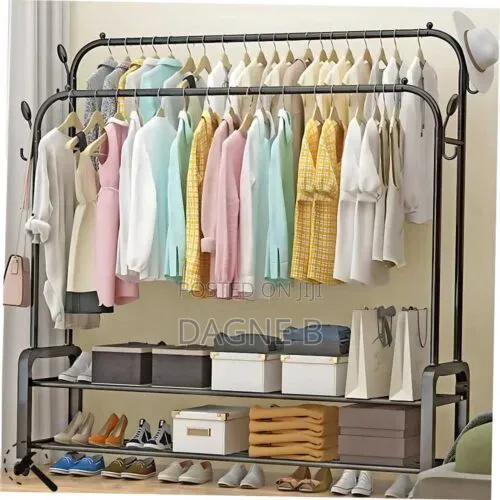 Clothe Organizer Rack Multiple Purpose የልብስ ጫማ ኮት ኮፍያ መስቀያ