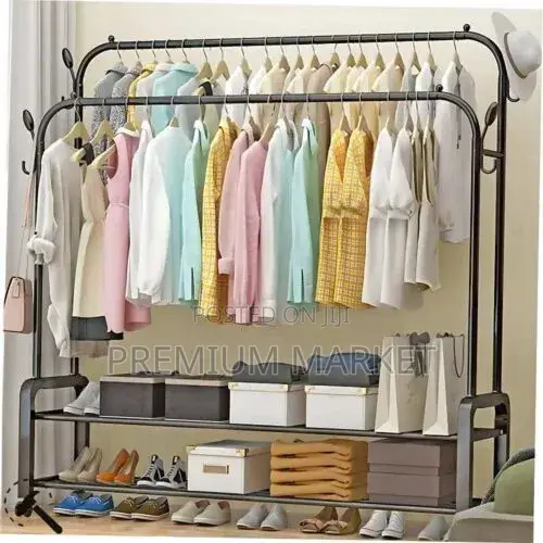 Clothe Organizer Rack Multiple Purpose የልብስ ጫማ ኮት ኮፍያ መስቀያ
