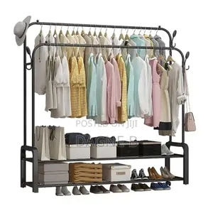Clothe Organizer Rack Multiple Purpose የልብስ ጫማ ኮት ኮፍያ መስቀያ