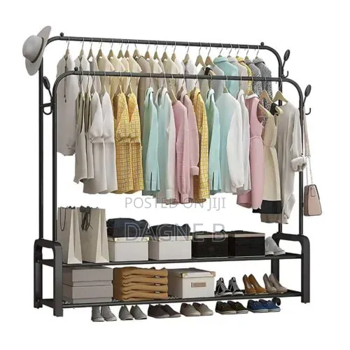 Clothe Organizer Rack Multiple Purpose የልብስ ጫማ ኮት ኮፍያ መስቀያ