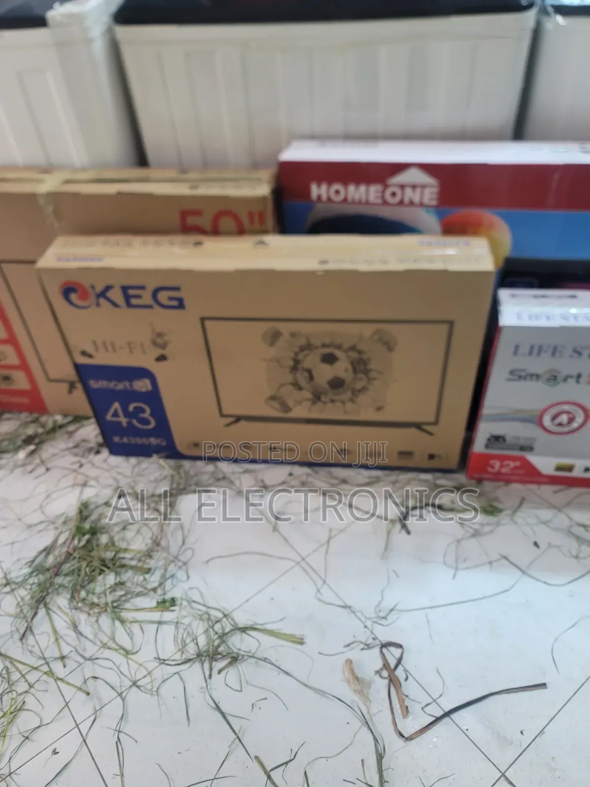 Keg 43 Inch Smart Double Glass TV