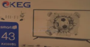 Keg 43 Inch Smart Double Glass TV