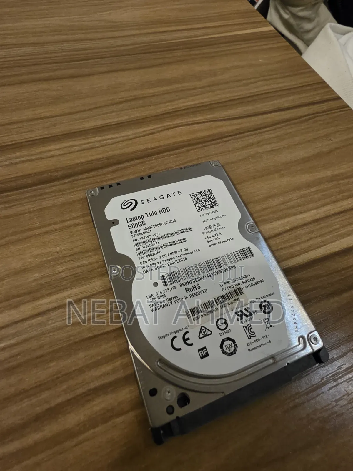 Seawater Laptop Thin HDD 500 GB