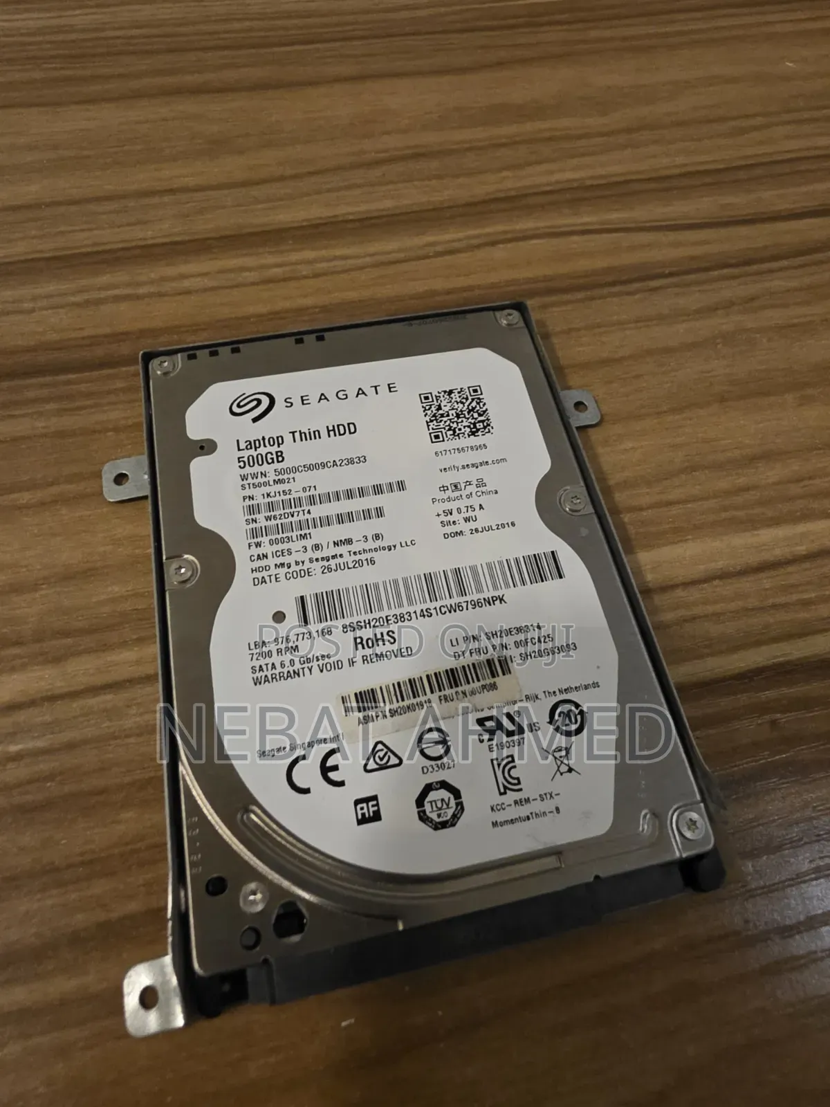 Seawater Laptop Thin HDD 500 GB