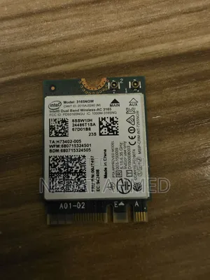 Intel Dual Band Wireless-AC 3165 Wi-Fi + Bluetooth Card