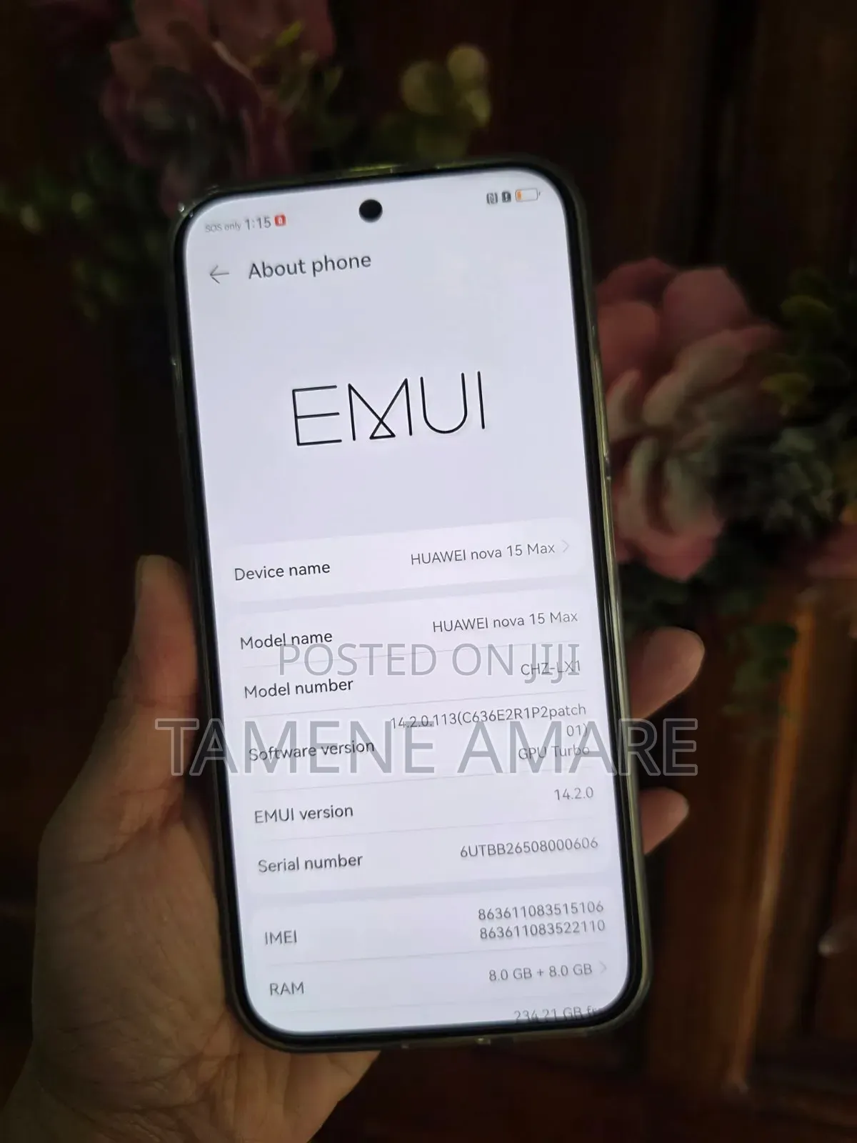 New Huawei nova 15 Max 256 GB Black