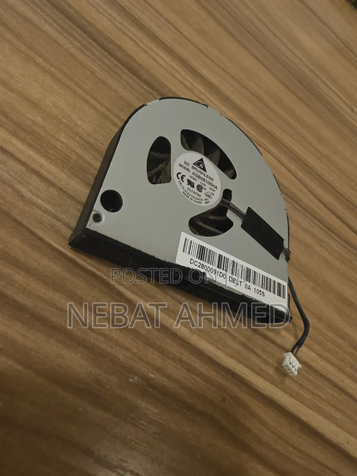 Delta Electronics Laptop CPU Cooling Fan.