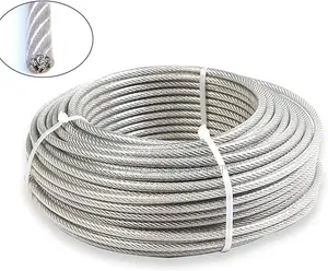 Strong Metal Rope Rubber Coated PVC