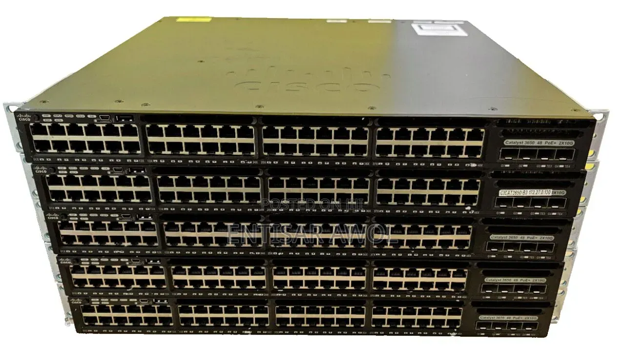 Cisco Catalyst WS-C3650-48PD-L 48 GbE PoE+ 10G Uplinks, Layer 3 Switch