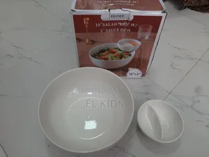 Salad Bowl With Sauce Dish