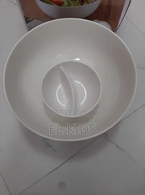 Salad Bowl With Sauce Dish