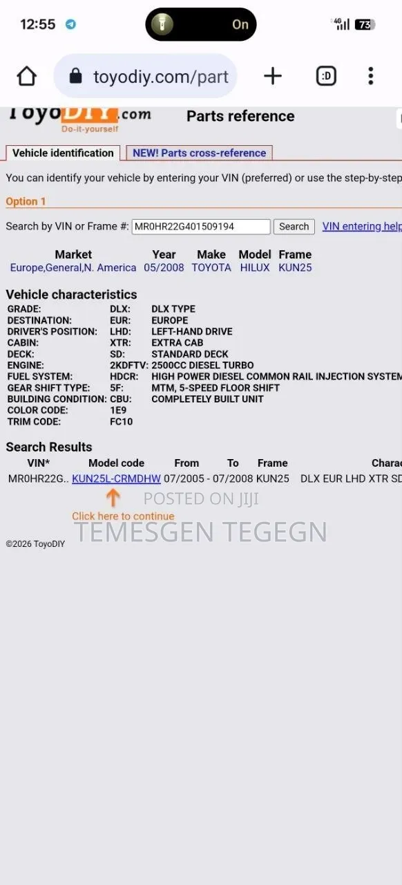 Toyota Hilux 2008 Black
