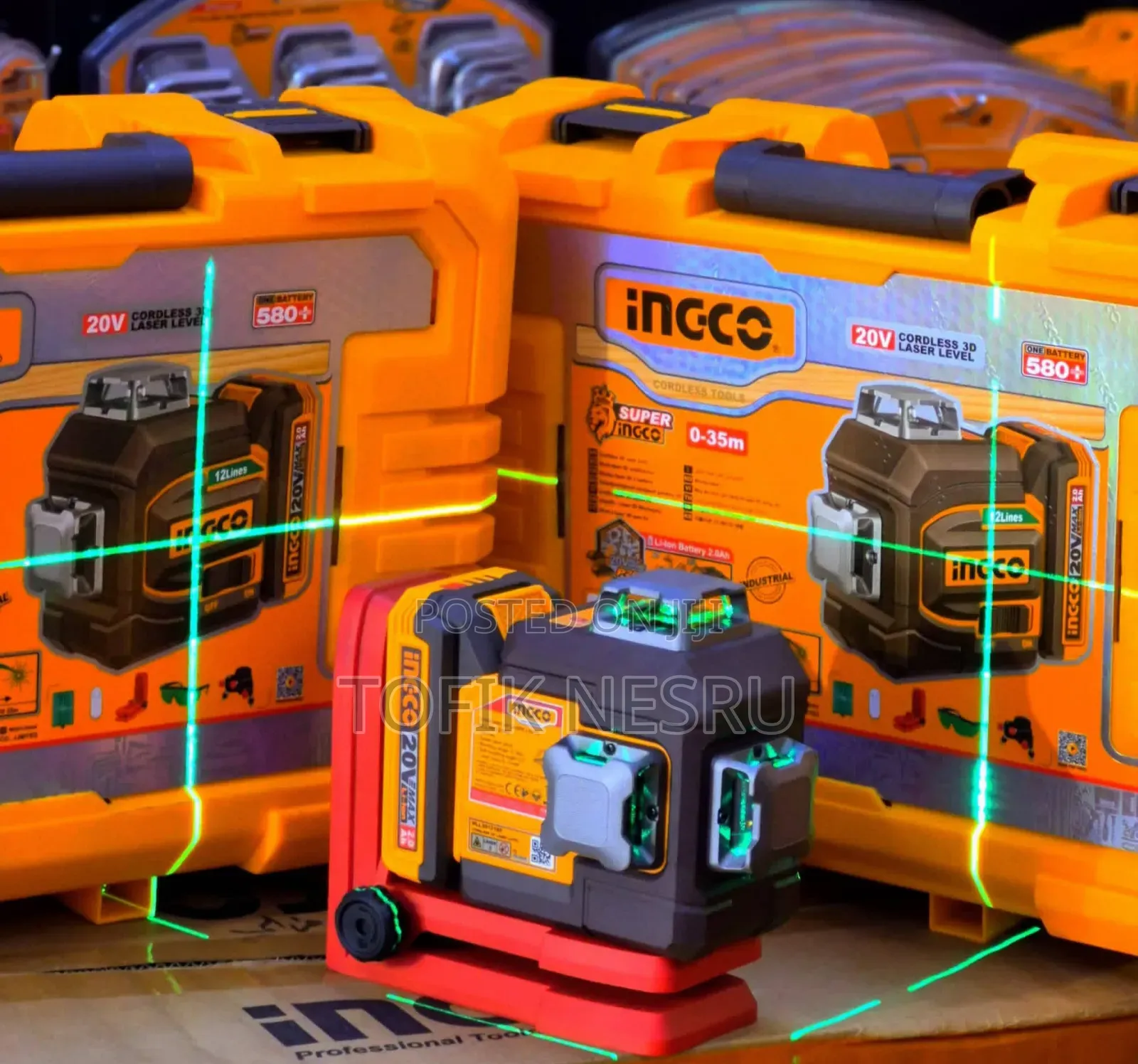 Lion Laser Cordless Ingco With Stand