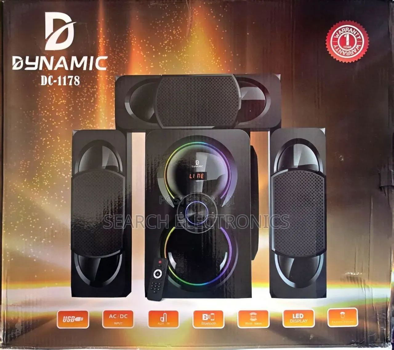 Dynamic 3.1 Ch Home Theater Multimedia Speaker