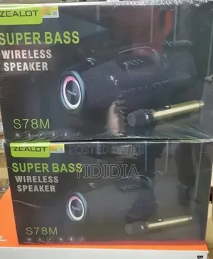 Zealot S78m 120w Karaoke Speaker + Wireless Microphones