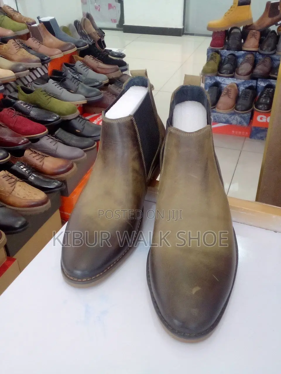 Chelsea Boots የወንዶች ቡትስ ቆዳ ጫማ
