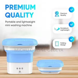 Mini ተጣጣፊ Folding የልብሰሰ ማጠቢያ Washing Machine/ Free Delivery