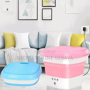 Mini ተጣጣፊ Folding የልብሰሰ ማጠቢያ Washing Machine/ Free Delivery
