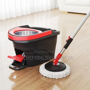 Spin Mop 360° የሚሽከረከርና በእራሱ የሚጨምቅ መወልወያ/ Free Delivery