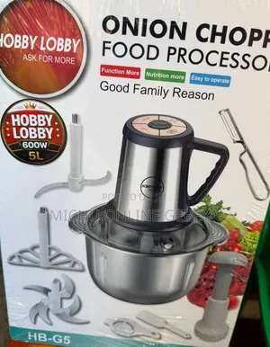 5L Hobby Lobby Electric and Manual Onion Meat Chopper/ Free Delivery