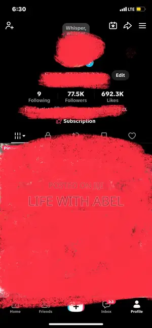 Tiktok Account +77. Followers