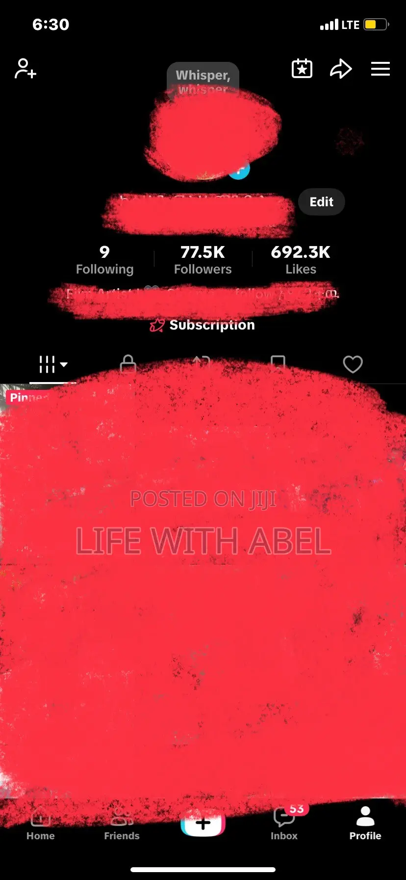 Tiktok Account +77. Followers