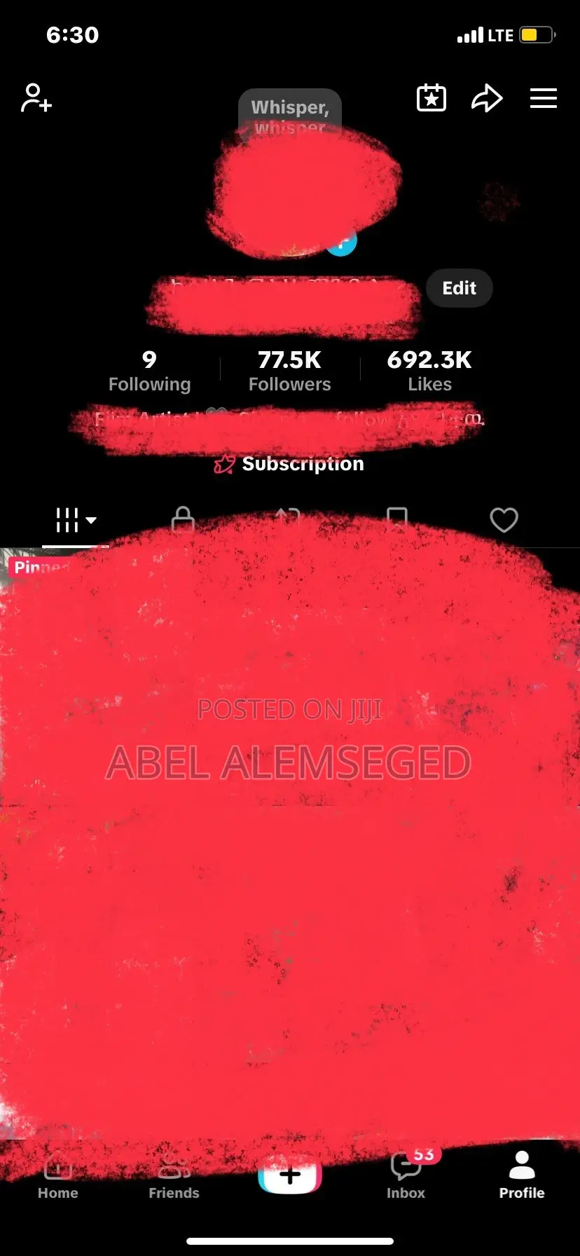 Tiktok Account +77. Followers