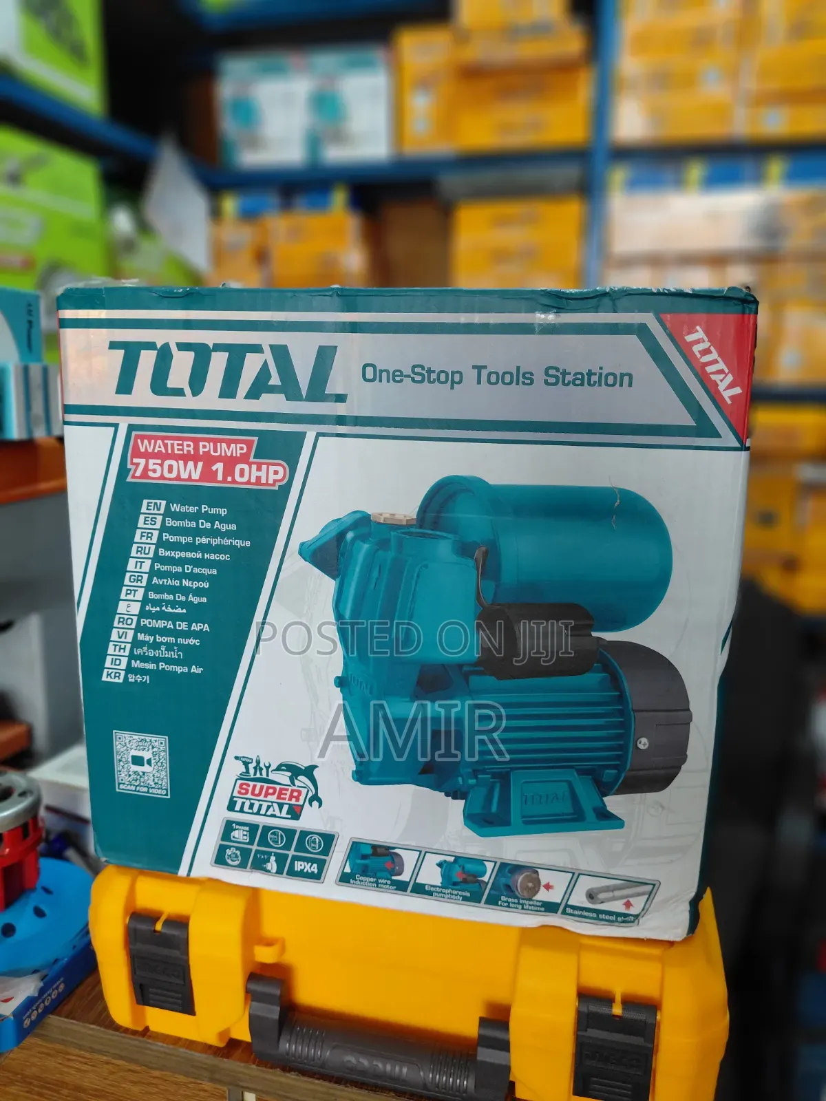 TOTAL Water Pump With Booster 750W (1.0HP)
