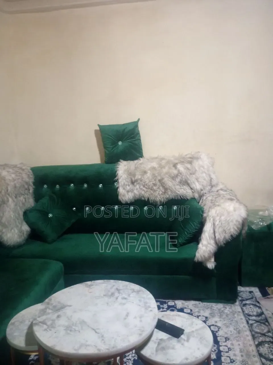Couch (ሶፋ) With Additional 2 Comfy Chairs