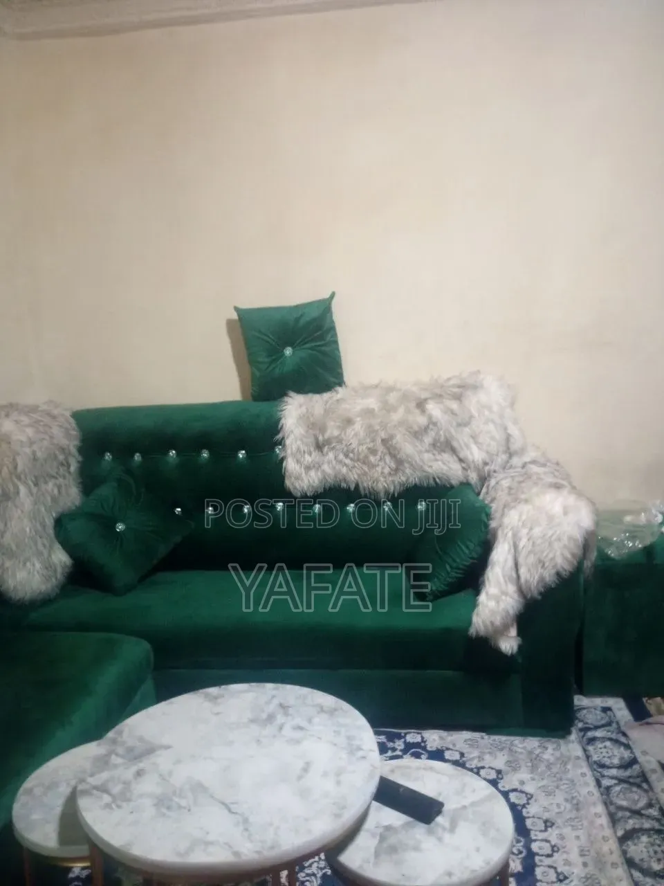 Couch (ሶፋ) With Additional 2 Comfy Chairs