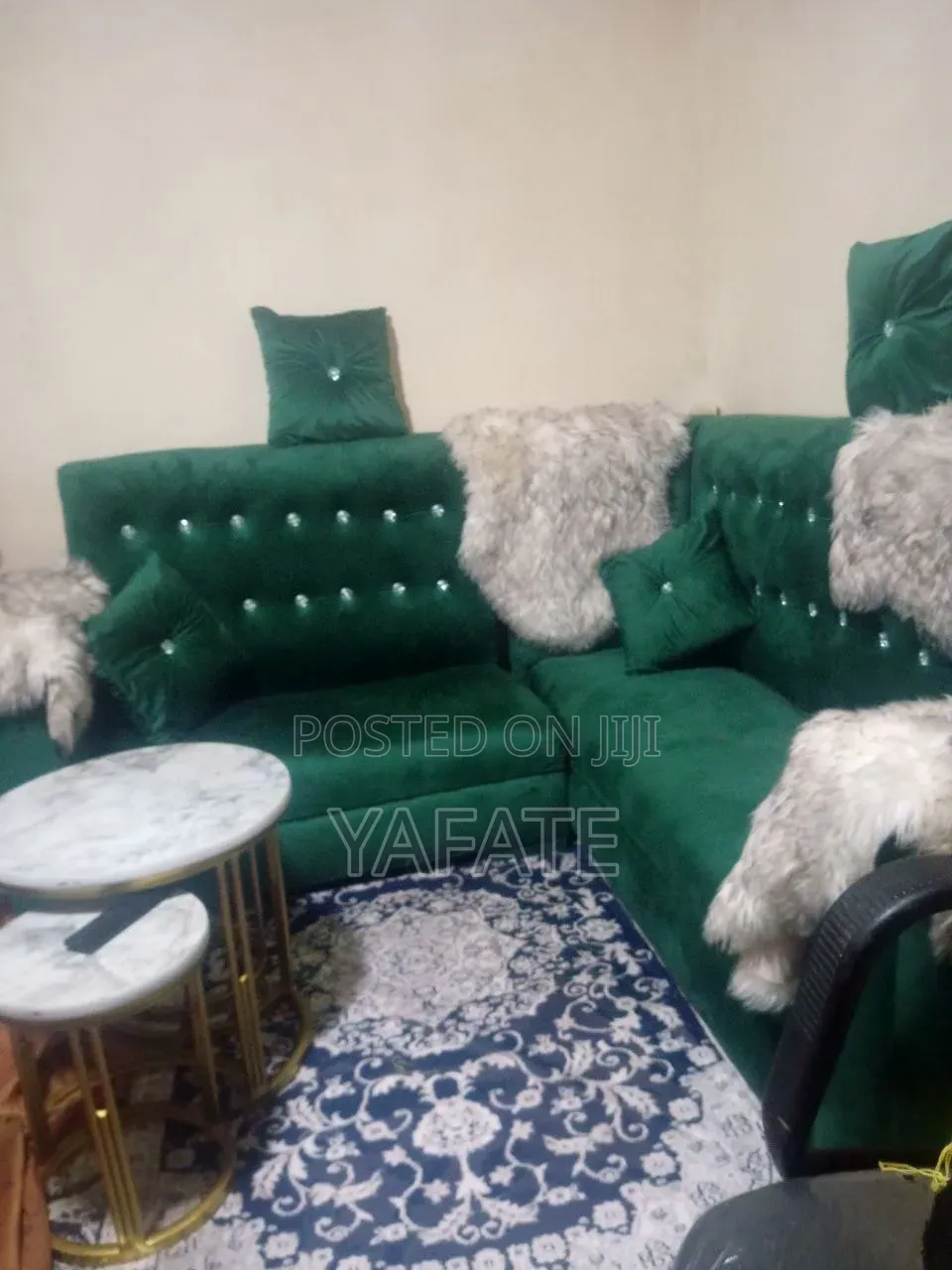 Couch (ሶፋ) With Additional 2 Comfy Chairs