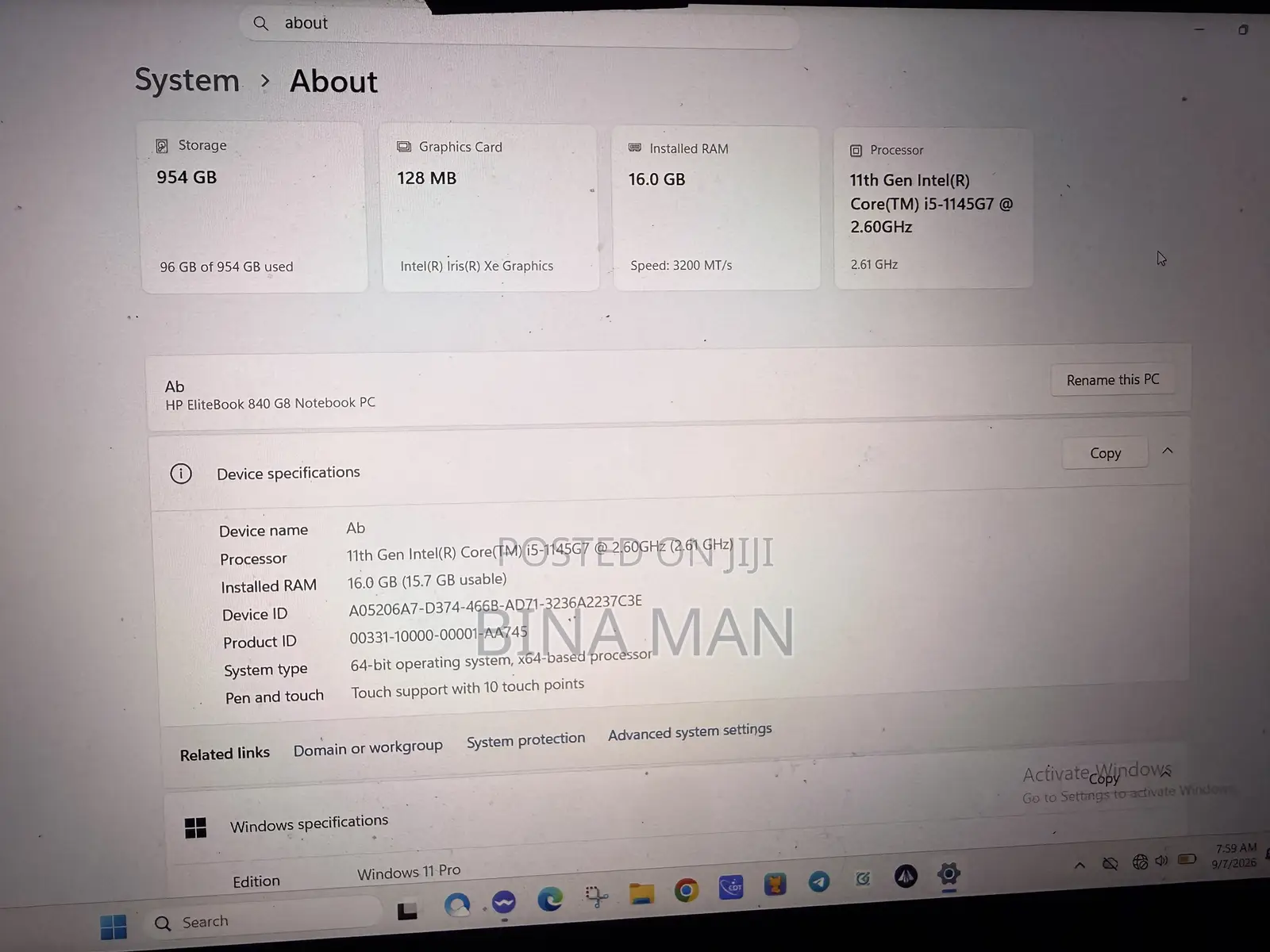 Laptop HP EliteBook 840 16GB Intel Core i5 SSD 1T