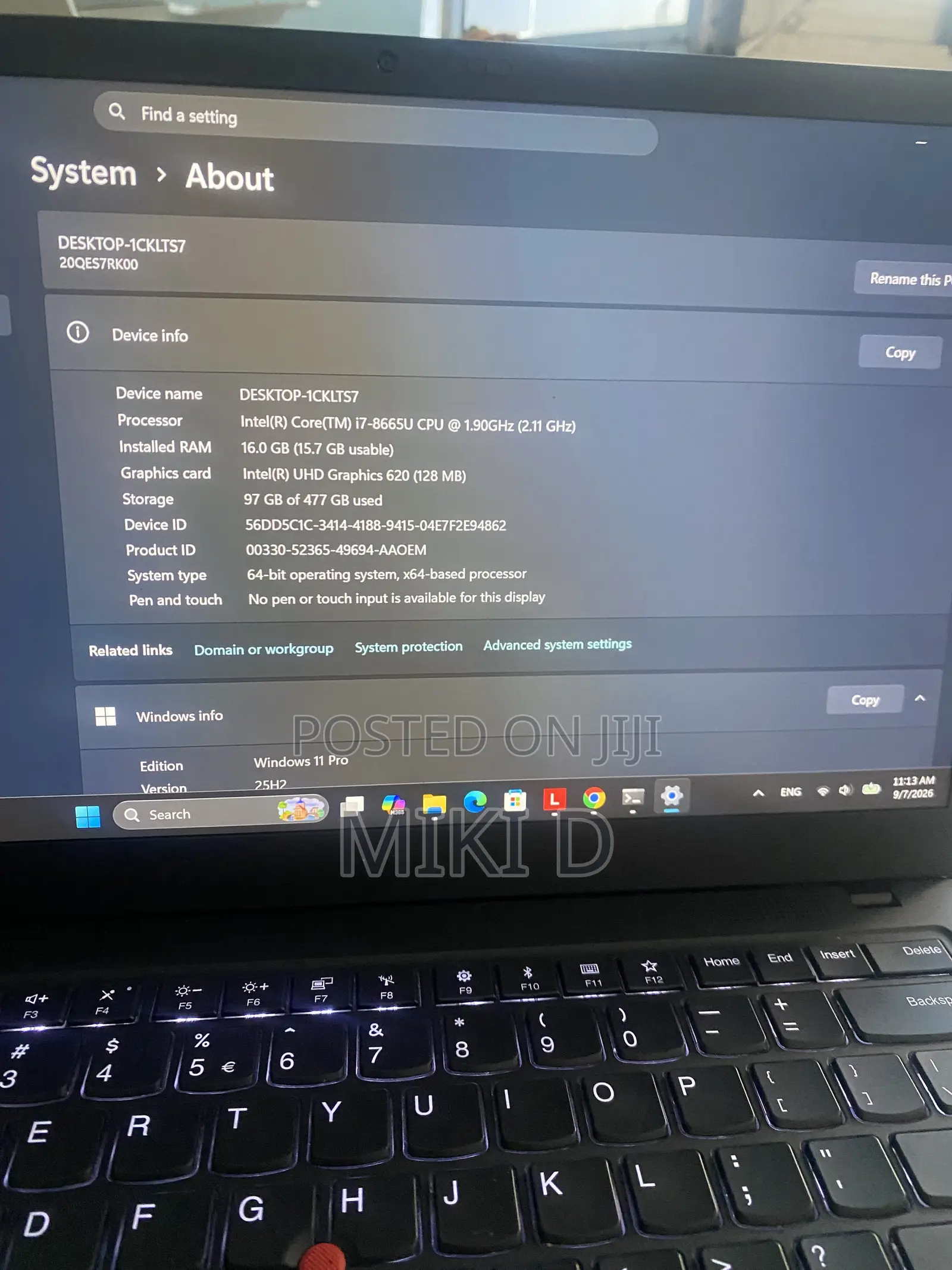 Laptop Lenovo ThinkPad X1 Carbon 16GB Intel Core i7 SSD 512GB