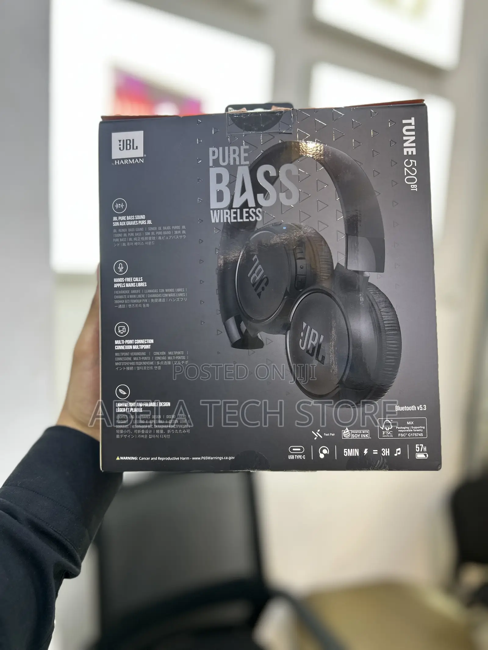 JBL Tune 520BT Wireless Bluetooth Headphones