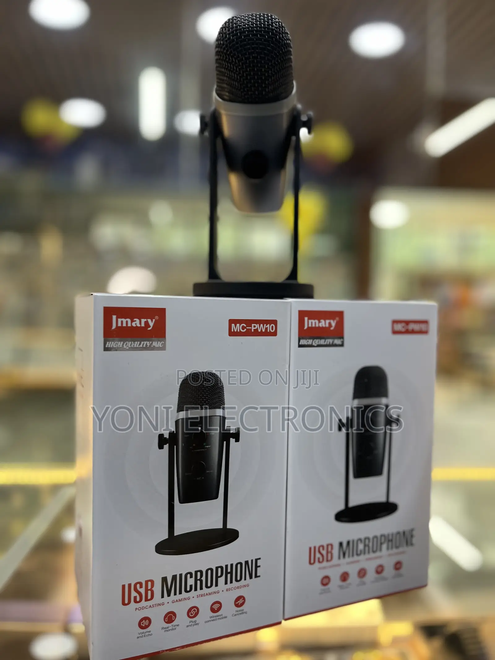 Jmary MC-PW10 USB Condenser Microphone for Podcasting, Gaming, M