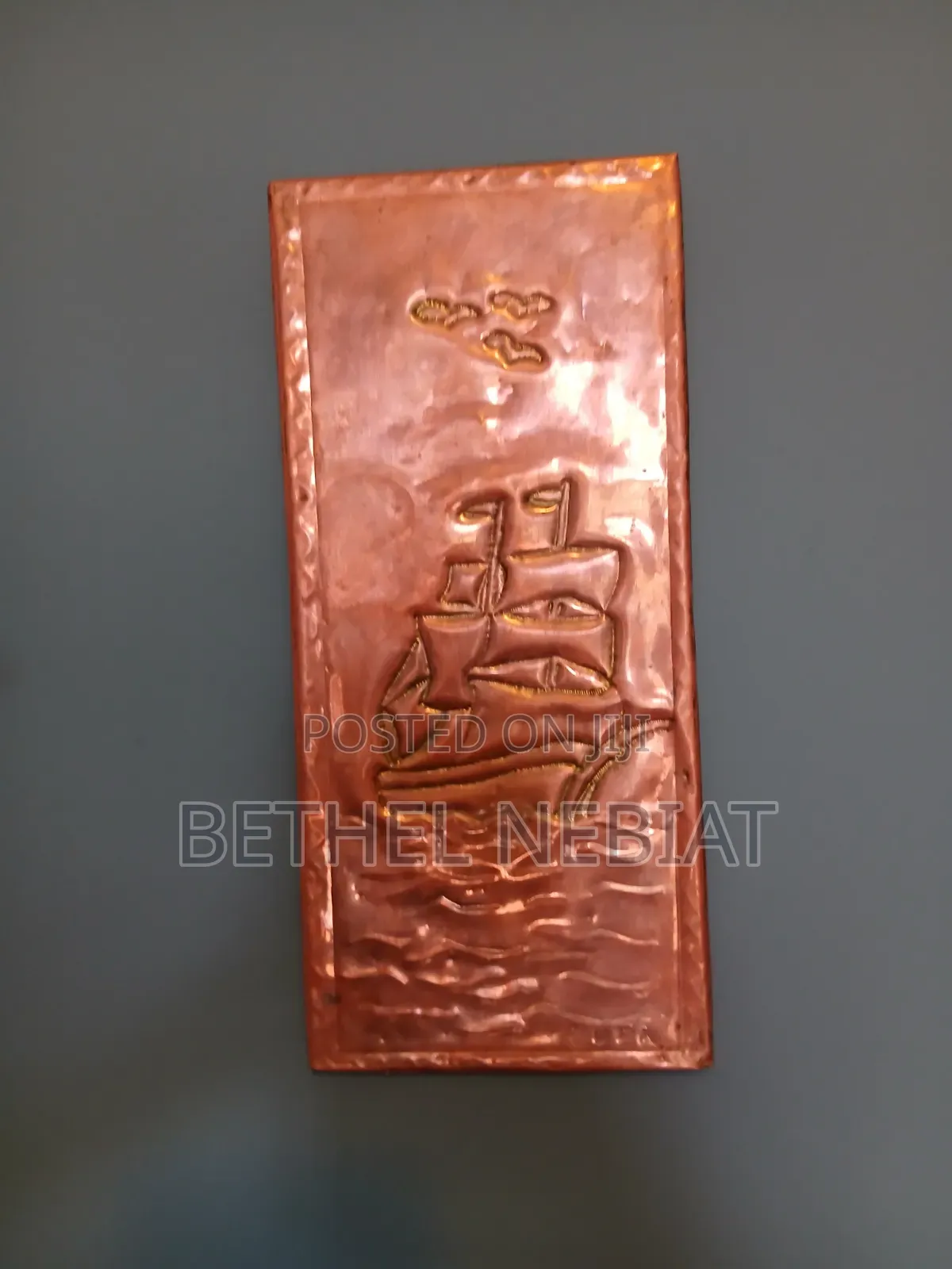 Vintage Hand-Hammered Copper Wall Art