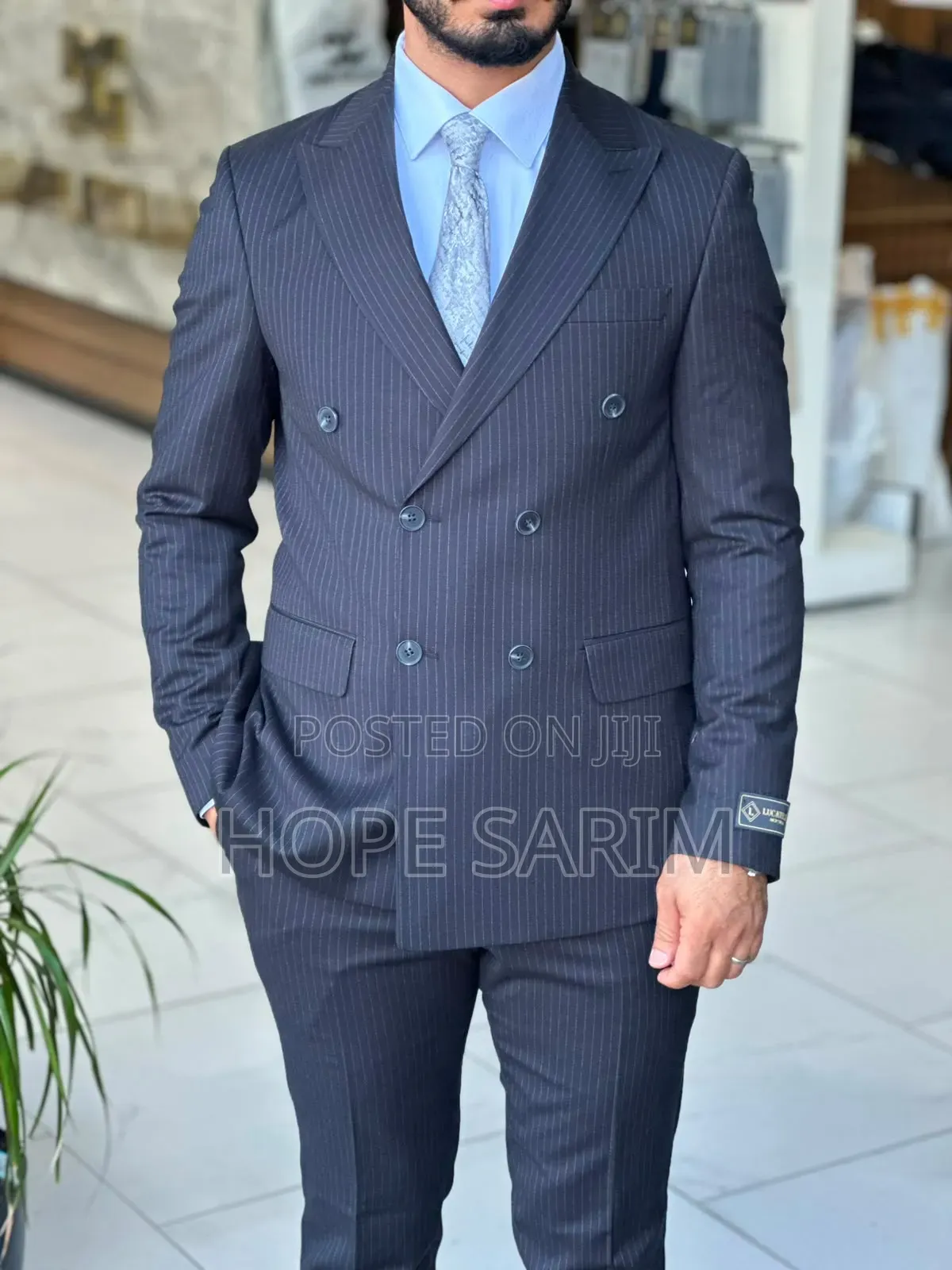 Lucatelli Executive Teal Double-Breasted Suit