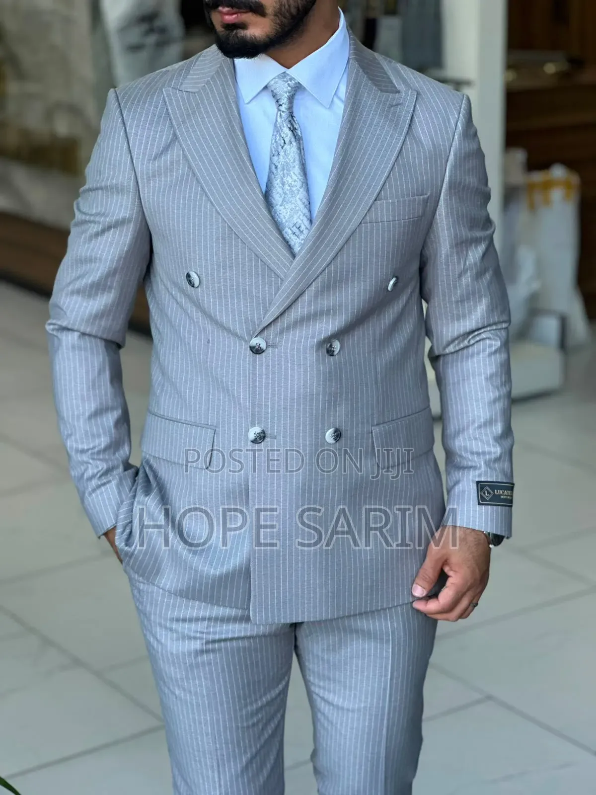 Lucatelli Executive Teal Double-Breasted Suit