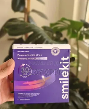 Smilekit የጥርስ ማንጫ ስትሪፕ (Purple Teeth Whitening Strips)