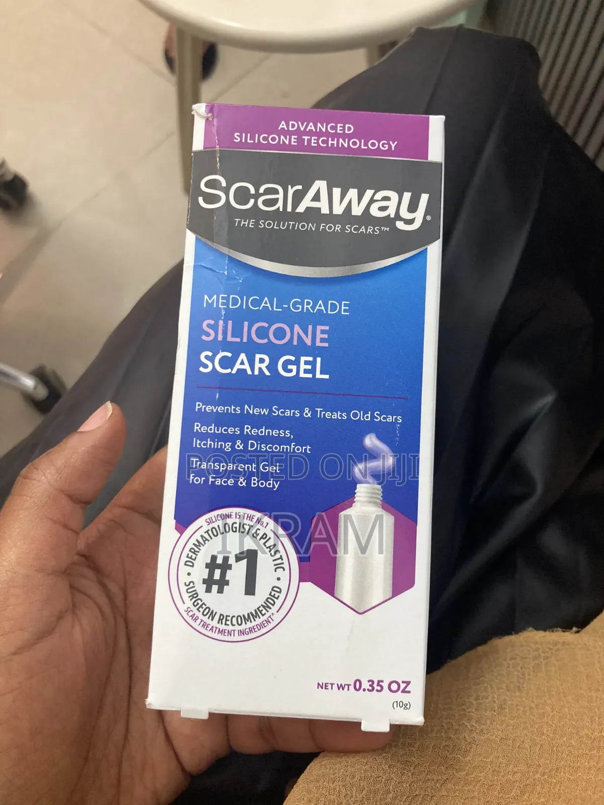 ScarAway Medical-Grade Silicone Scar Gel ጠባሳ ማጥፊያ ክሬም