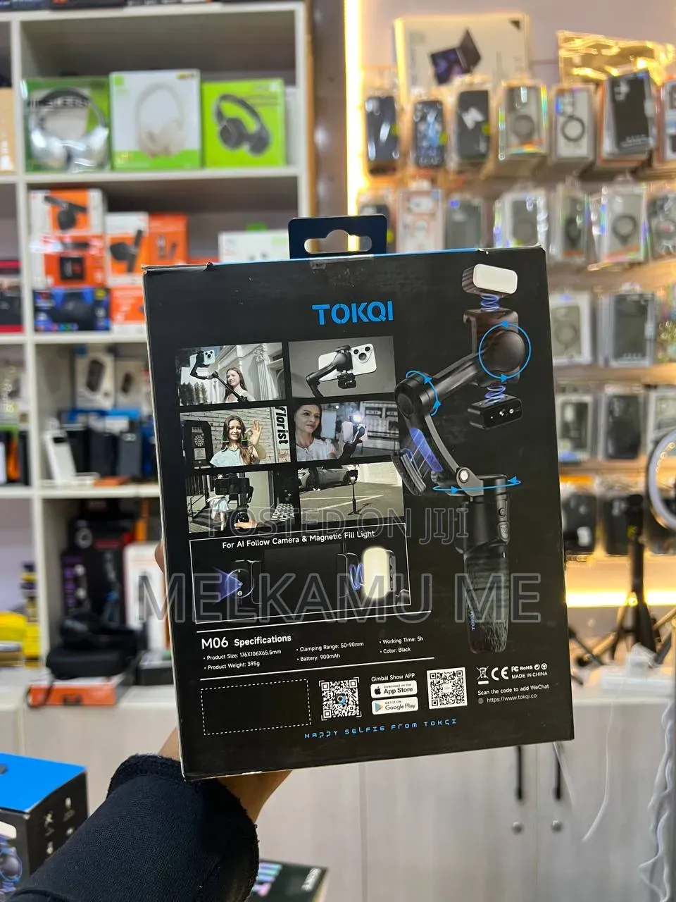 TOKQI M06 3-Axis Smartphone Gimbal Stabilizer With Extension Rod