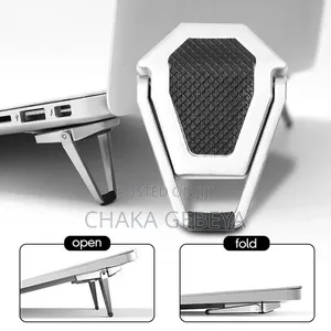 Mini Metal Laptop Stand –Foldable,Ergonomic,Aluminum Alloy for Cooling