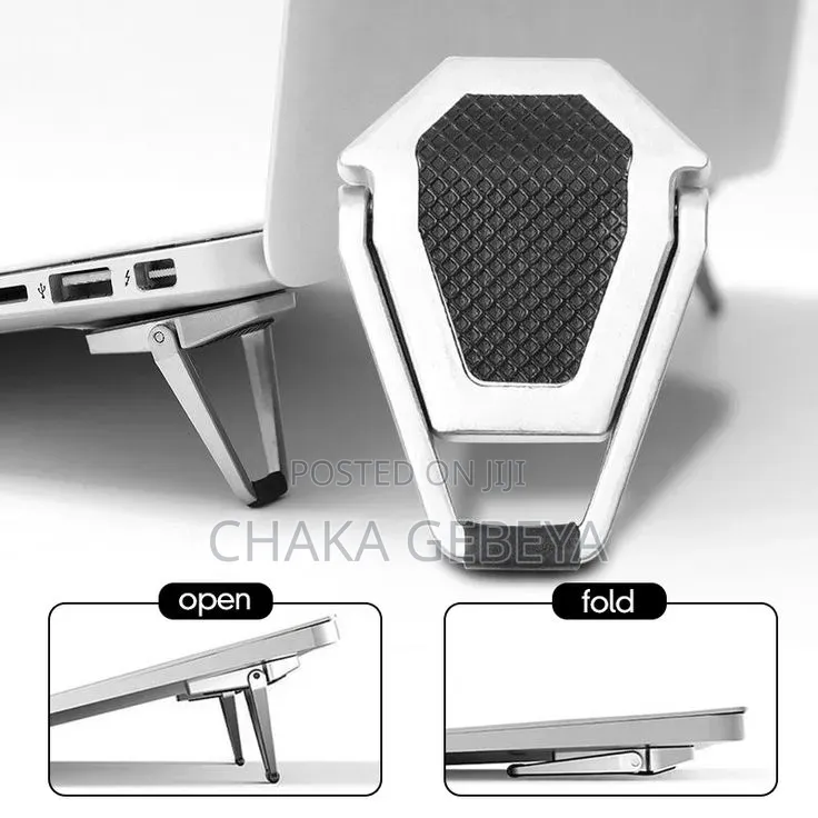 Mini Metal Laptop Stand –Foldable,Ergonomic,Aluminum Alloy for Cooling