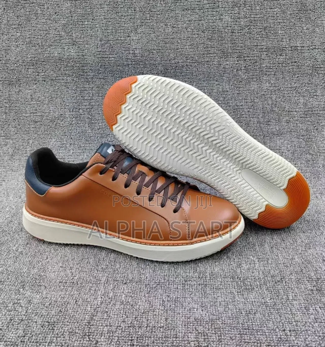 Cole Haan High Master Quality Flat Lather Shoes for Man's