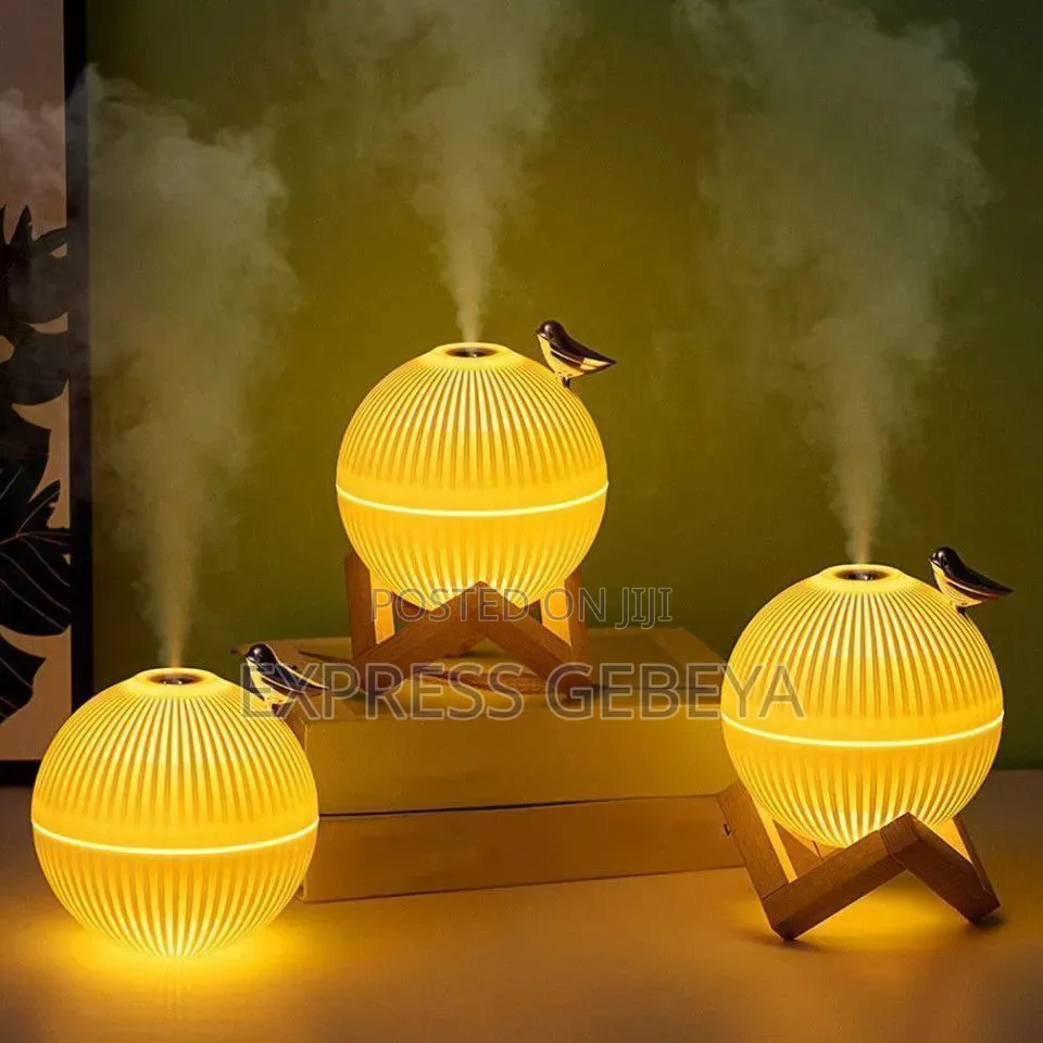 Humidifier ለቤት መልካም መዓዛን የሚሰጥ Lark Bird Humidifier With Led Light