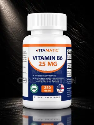 Vitamin B6 , 25mg , 250 Tablets