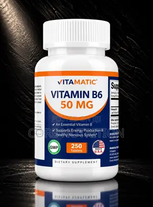Vitamin B6 , 50mg , 250 Tablets